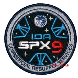 Bild von SpaceX 9 CRS  Commercial Resupply Services Abzeichen Patch Emblem